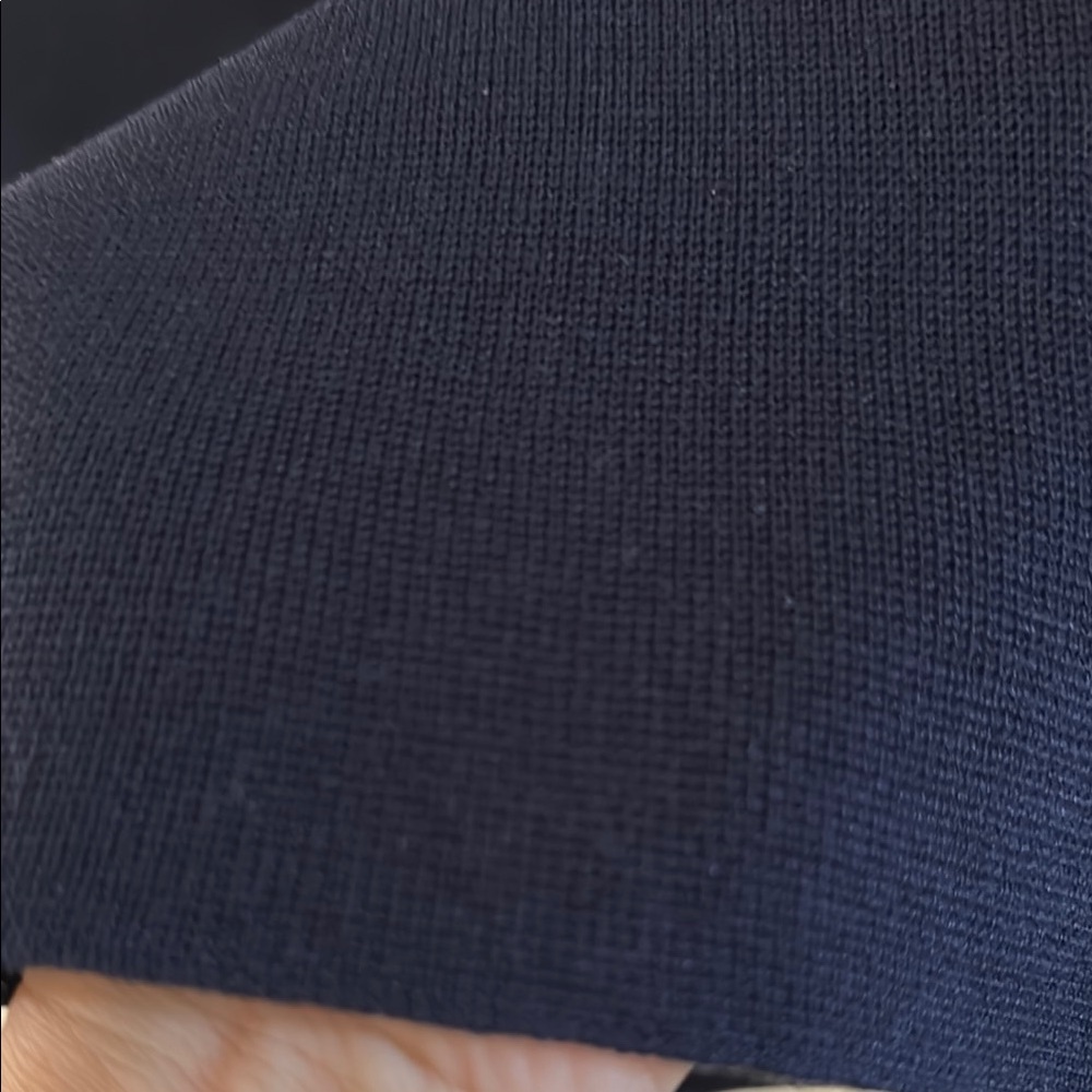 Elegant Dark Navy Pencil Skirt - Picture 6 of 8